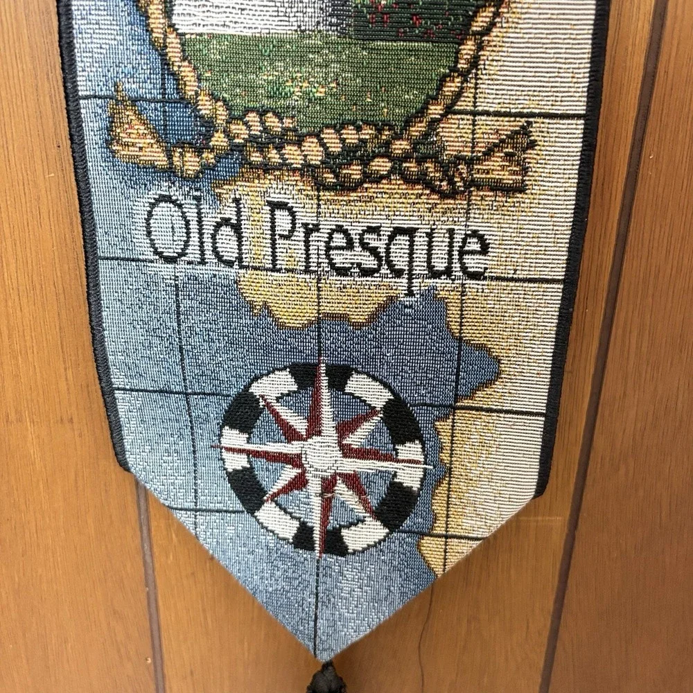 Vintage Lighthouses Of The Great Lakes Bell Pull Wall‎ Hanging Nautical Coastal